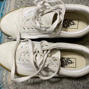 Gum style White Vans